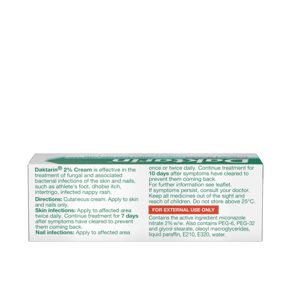 Daktarin (Miconazole) 2% Cream - 15g
