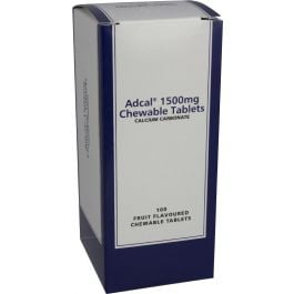 Adcal Calcium Carbonate 1500mg - 100 Tablets product image - Fusion Pharmacy UK