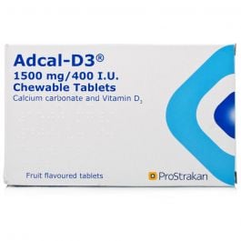 Adcal-D3 1500mg/400IU - 112 Chewable Tablets product image - Fusion Pharmacy UK
