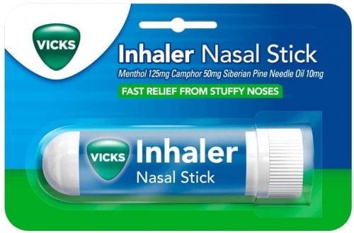 Vicks Inhaler Nasal Decongestant Stick - 0.5ml product image - Fusion Pharmacy UK