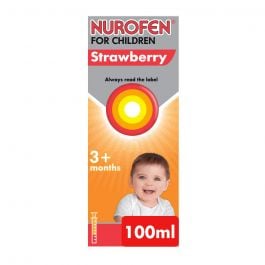 Nurofen For Children Strawberry 100mg/5ml - 100ml product image - Fusion Pharmacy UK