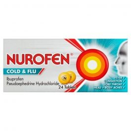 Nurofen Cold & Flu Relief 200mg/5mg - 24 Tablets product image - Fusion Pharmacy UK