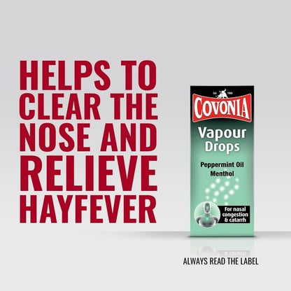 Covonia Vapour Drops Peppermint Oil & Menthol - 15ml