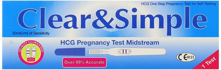 Clear & Simple Pregnancy Kit Midstream - 1 Test product image - Fusion Pharmacy UK