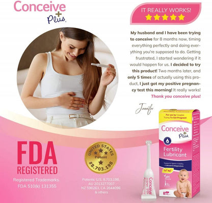 Conceive Plus Fertility Lubricant 4g - 8 Applicators