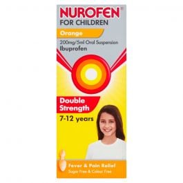 Nurofen for Children Orange 200mg/5ml 7-12 Years - 100ml product image - Fusion Pharmacy UK