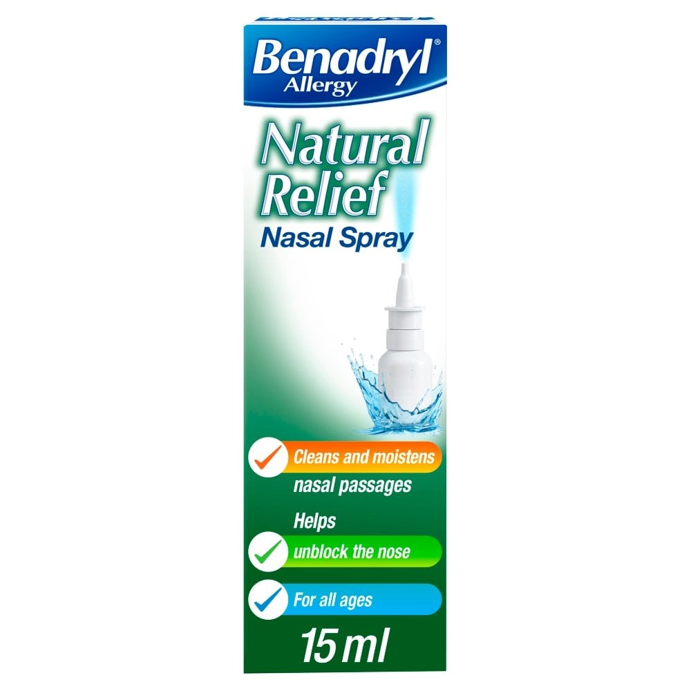 Benadryl Allergy Natural Relief Nasal Spray - 15ml product image - Fusion Pharmacy UK
