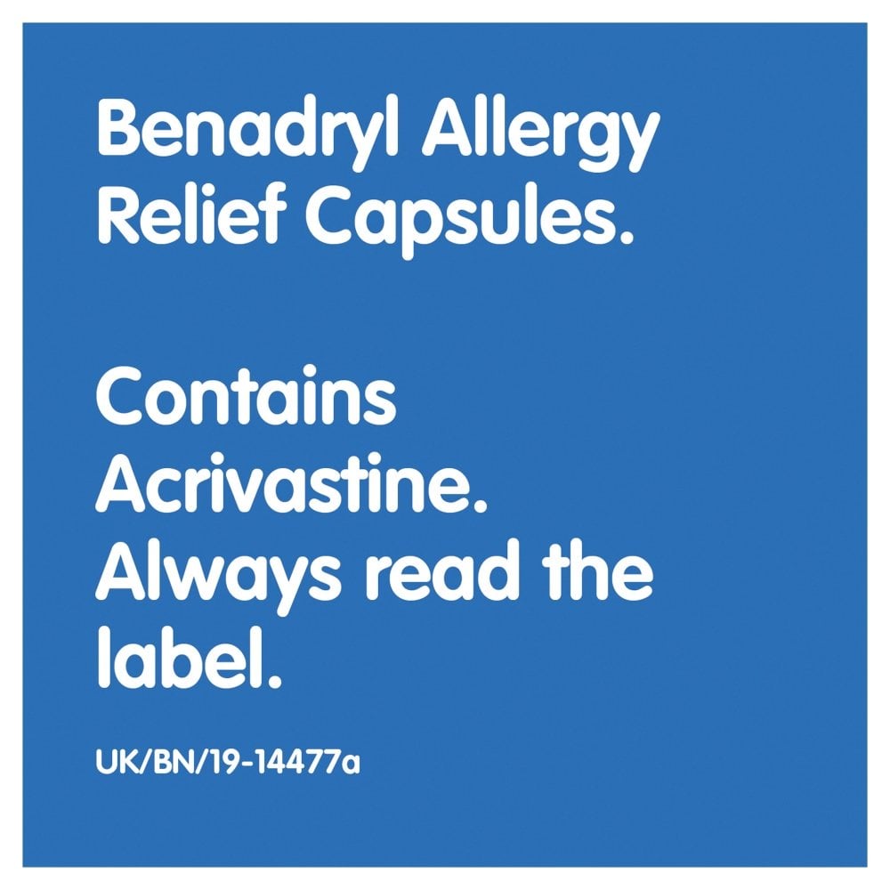Benadryl Allergy Relief - 24 Capsules