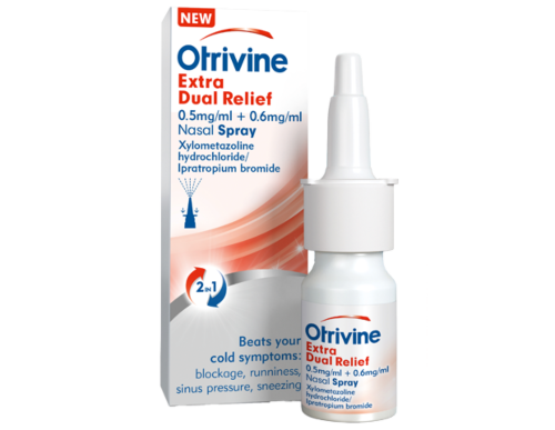 Otrivine Extra Dual Relief Nasal Spray - 10ml product image - Fusion Pharmacy UK