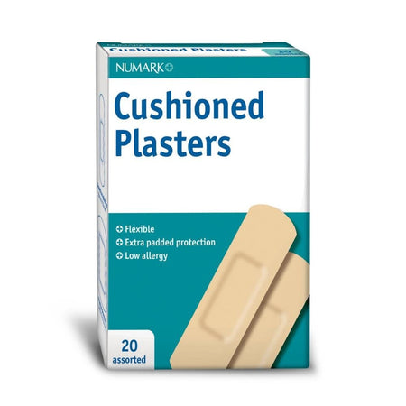 Numark Cushioned - 20 Plasters product image - Fusion Pharmacy UK
