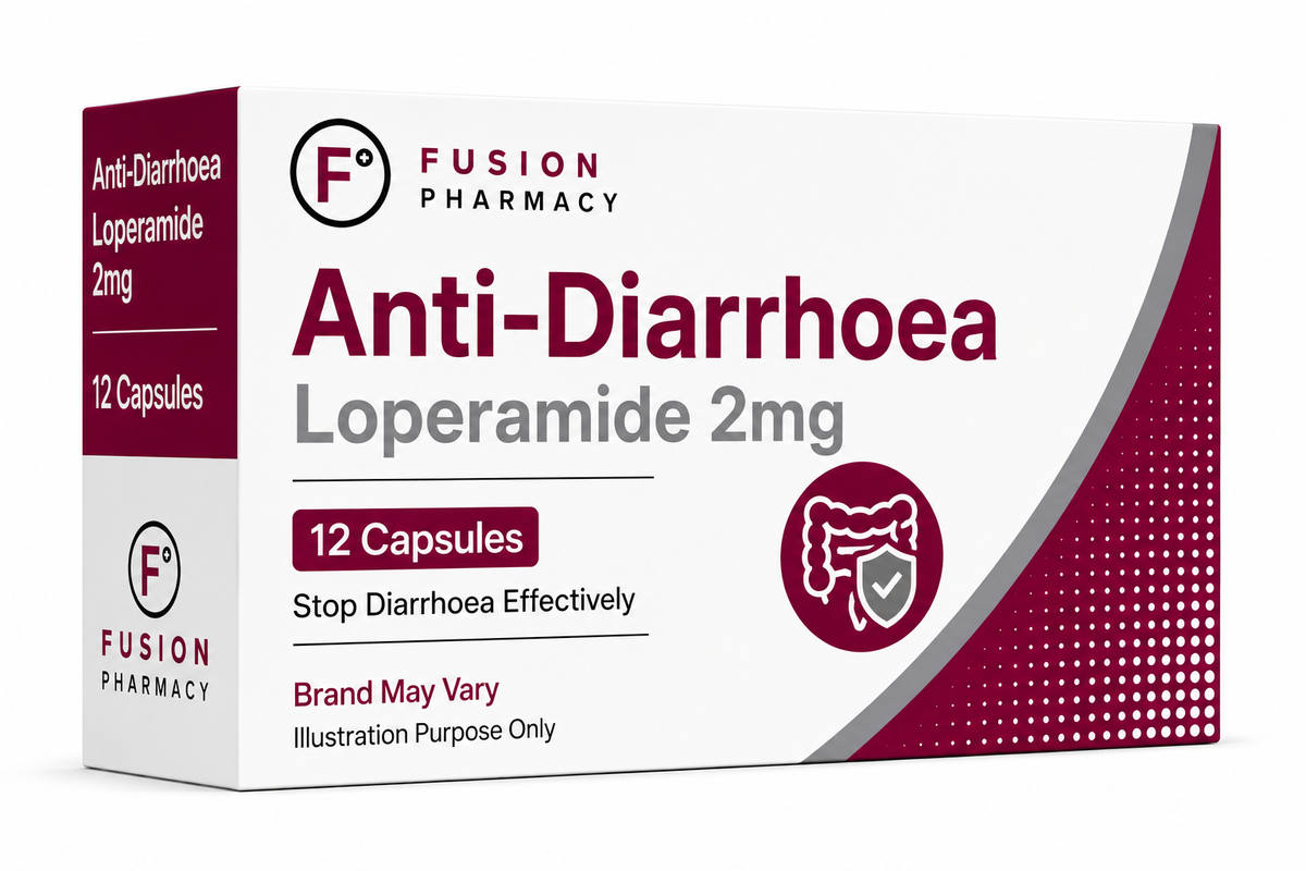 Anti-Diarrhoea Loperamide 2mg - 12 Capsules