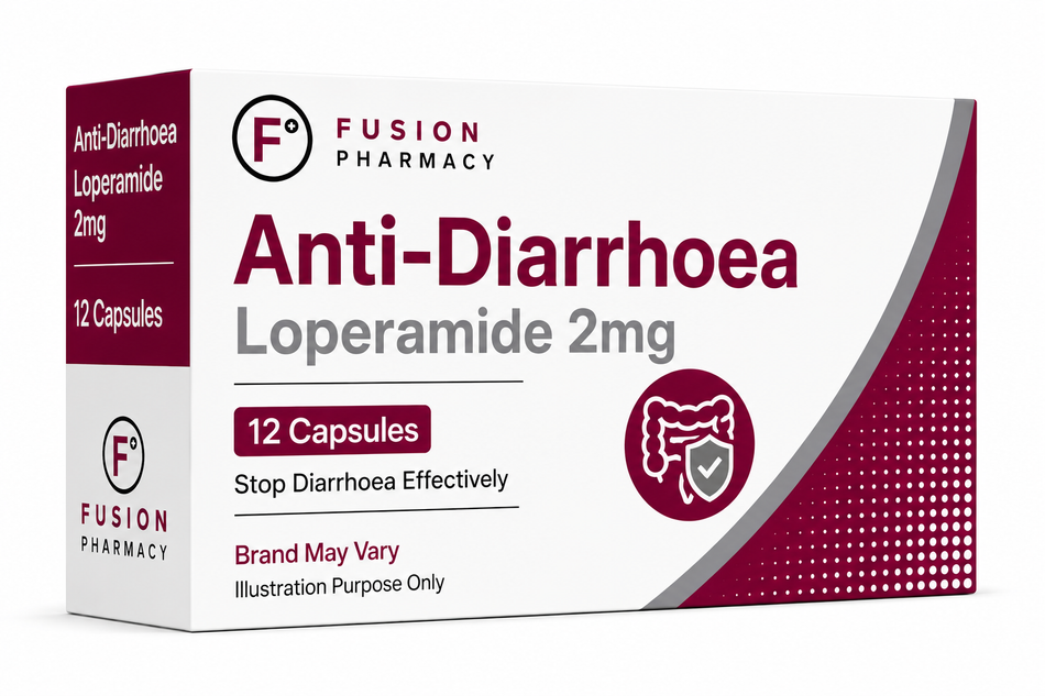 Anti-Diarrhoea Loperamide 2mg - 12 Capsules