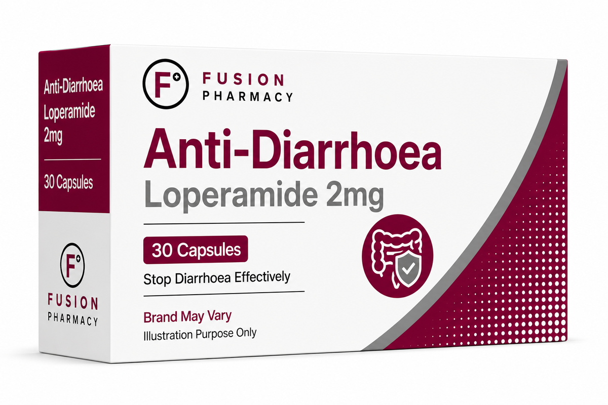 Anti-Diarrhoea Loperamide 2mg - 30 Capsules