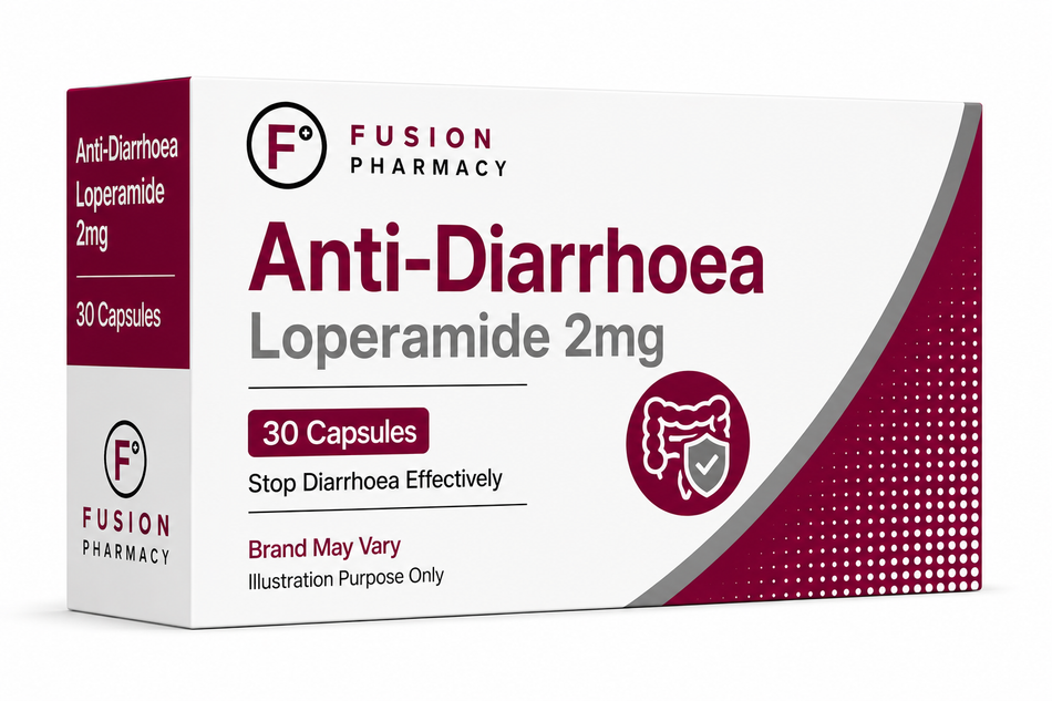 Anti-Diarrhoea Loperamide 2mg - 30 Capsules