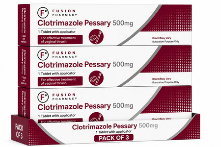 Clotrimazole Pessary 500mg with Applicator - 3 Packs