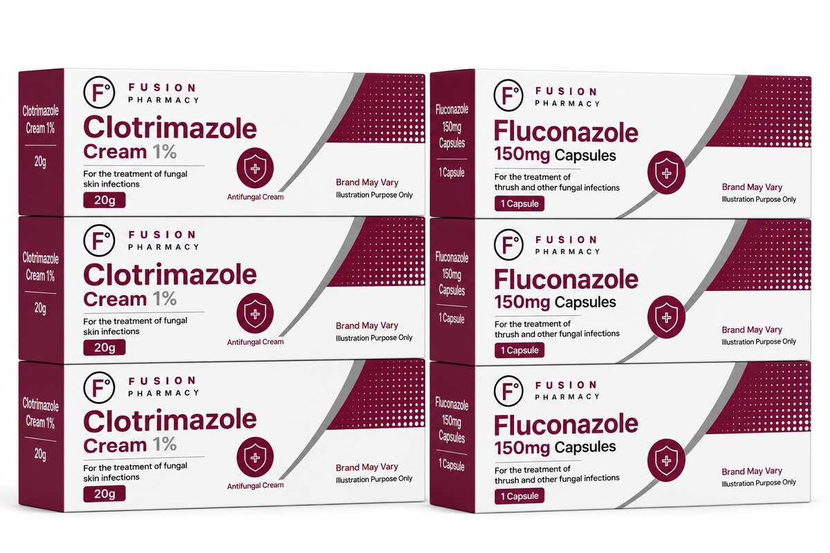 Clotrimazole and Fluconazole Duo Thrush Treatment - 3 Packs