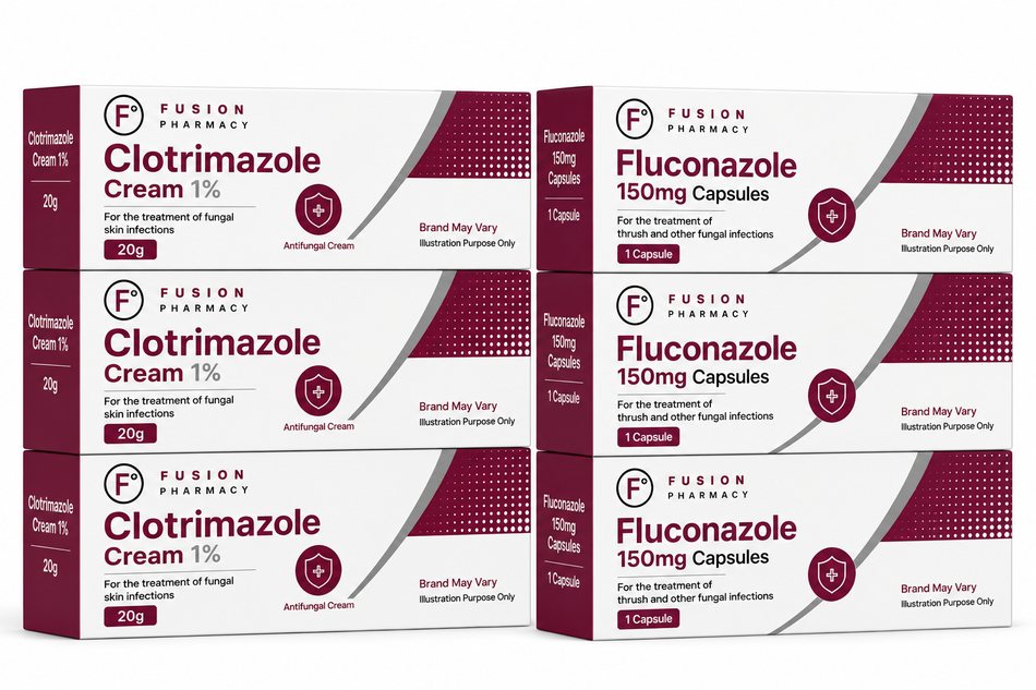 Clotrimazole and Fluconazole Duo Thrush Treatment - 3 Packs