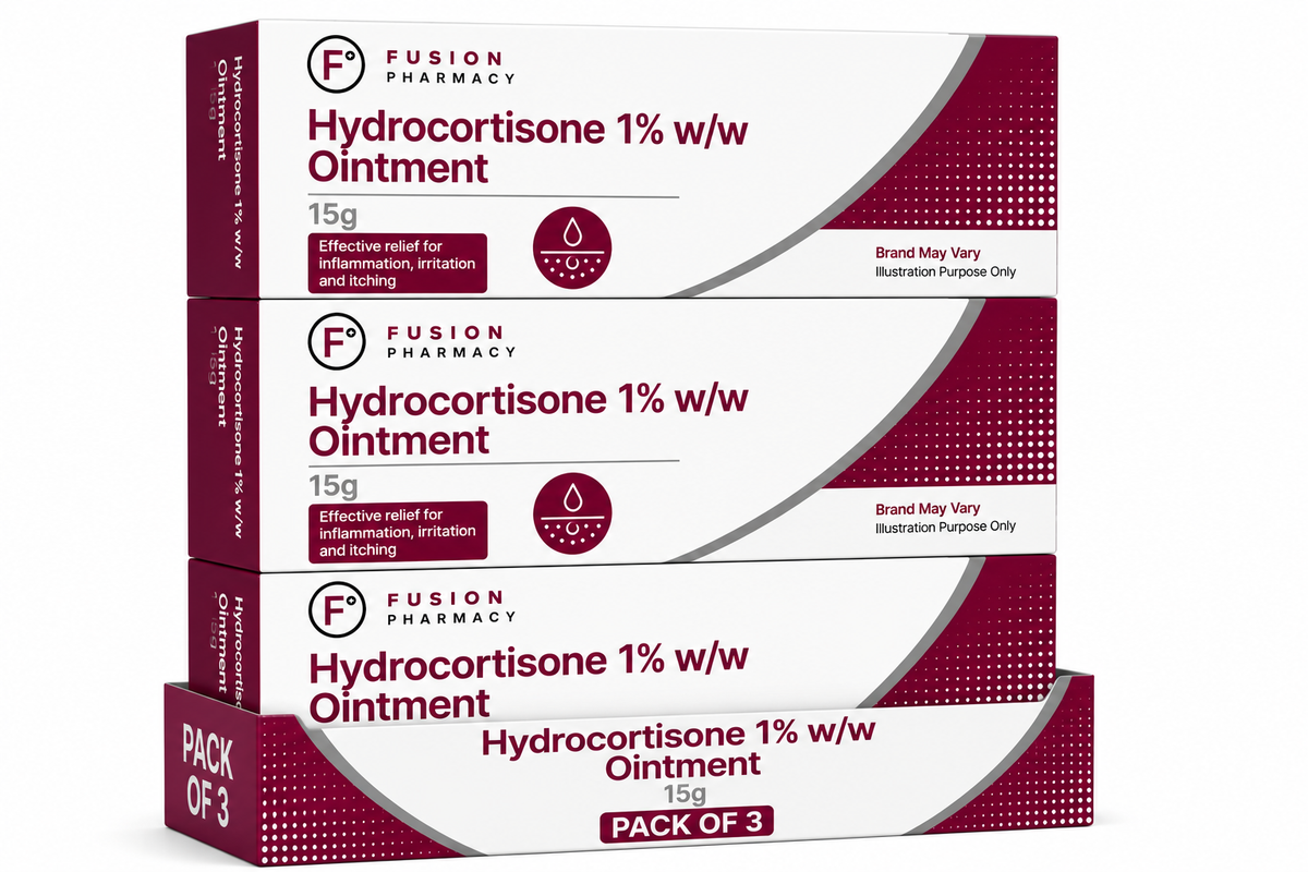 Hydrocortisone 1% w/w Ointment - 15g Pack of 3