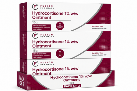 Hydrocortisone 1% w/w Ointment - 15g Pack of 3