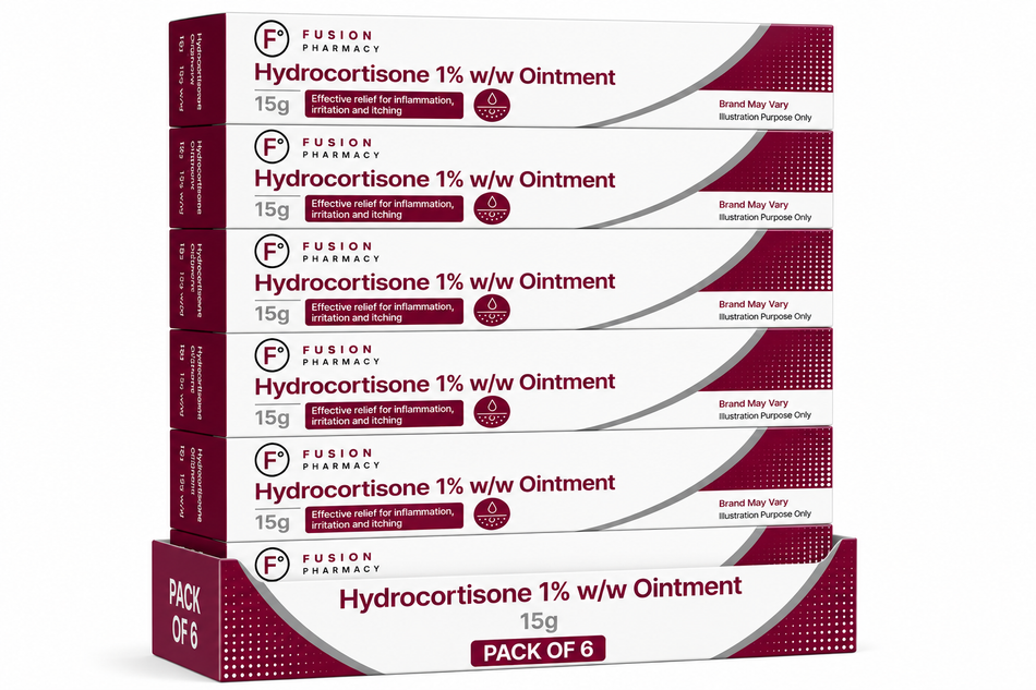 Hydrocortisone 1% w/w Ointment - 15g Pack of 6