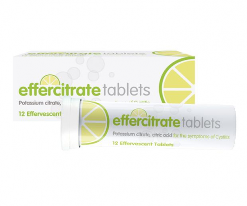 Effercitrate For Cystitis - 12 Effervescent Tablets product image - Fusion Pharmacy UK