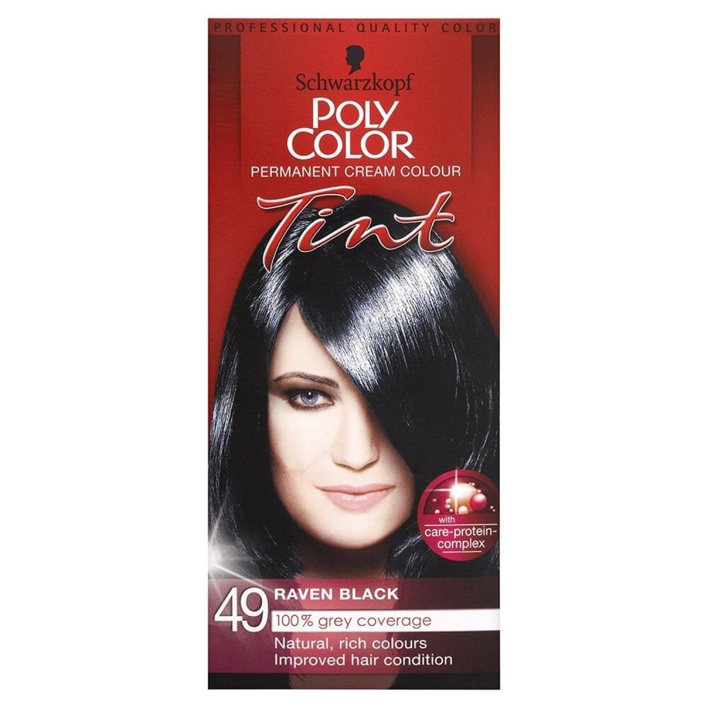 Schwarzkopf Poly Color 49 Raven Black product image - Fusion Pharmacy UK