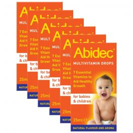 Abidec Multivitamin Drops - 25ml - 6 Pack product image - Fusion Pharmacy UK