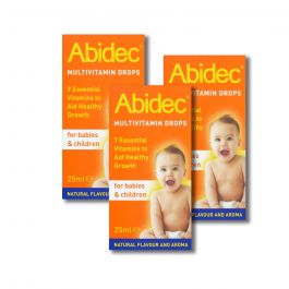 Abidec Multivitamin Drops - 25ml - 3 Pack product image - Fusion Pharmacy UK