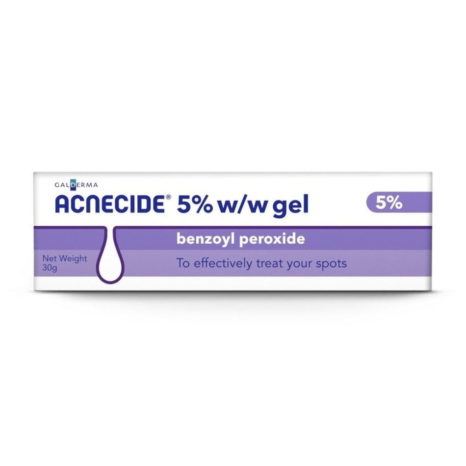Acnecide 5% Gel Benzoyl Peroxide - 30g product image - Fusion Pharmacy UK
