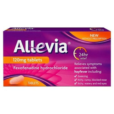 Allevia Fexofenadine 120mg - 30 Tablets product image - Fusion Pharmacy UK