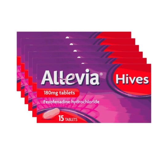 Allevia Hives 180mg - 15 Tablets - 6 Packs