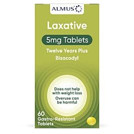 Almus Laxative 5mg - 60 Tablets product image - Fusion Pharmacy UK