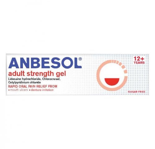 Anbesol Adult Gel - 10g product image - Fusion Pharmacy UK