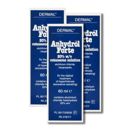 Anhydrol Forte Roll-On Solution - 60ml - 3 Packs