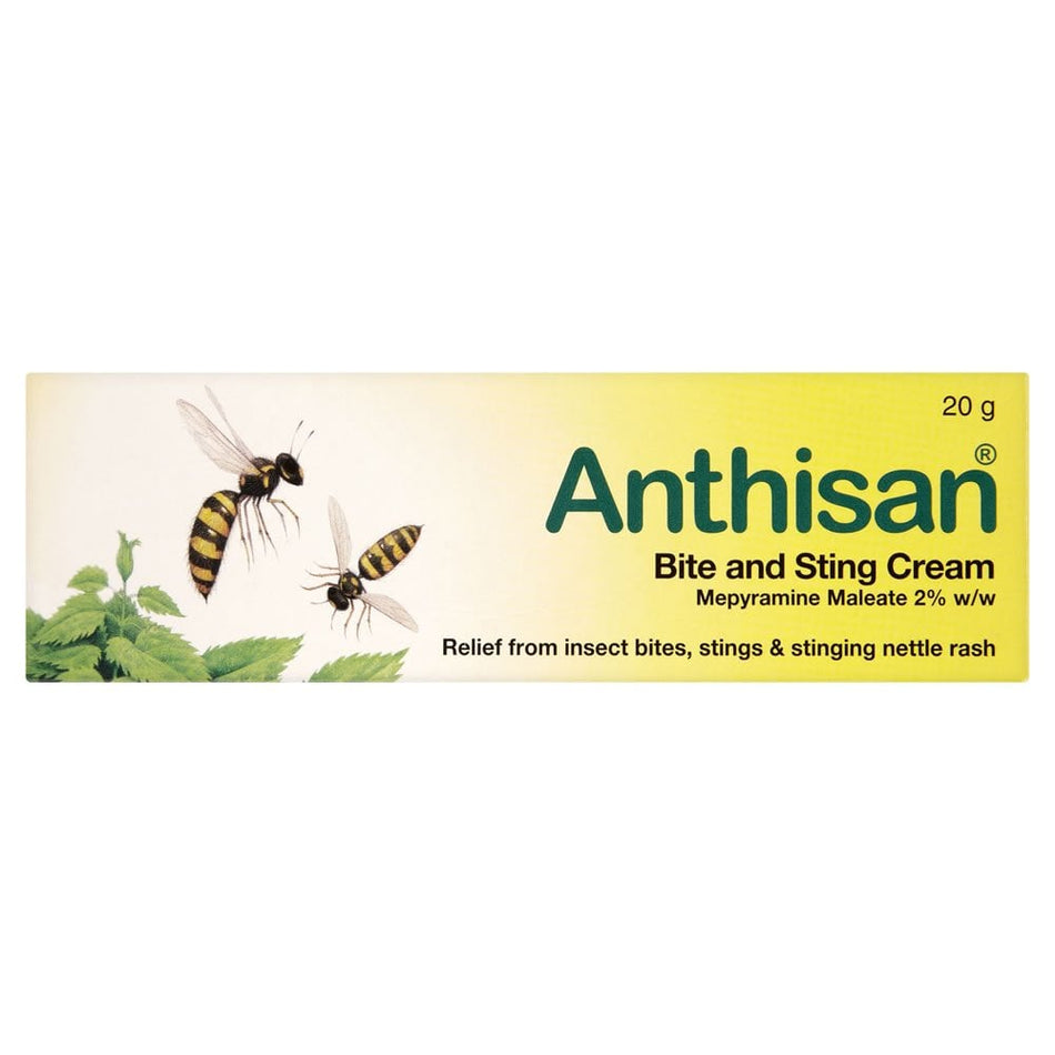 Anthisan Bite and Sting Relief Cream - 20g product image - Fusion Pharmacy UK