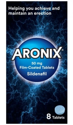 Aronix 50mg Sildenafil - 8 Tablets