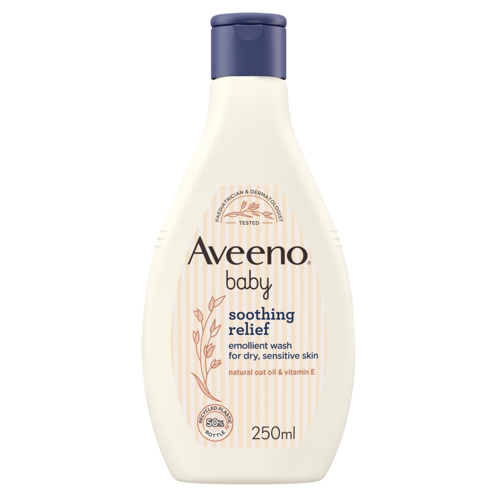 Aveeno Baby Soothing Relief Emollient Wash - 250ml product image - Fusion Pharmacy UK