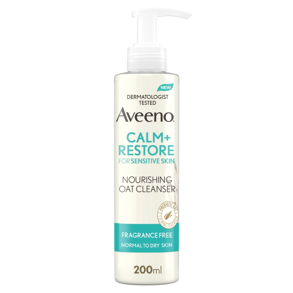 Aveeno Calm & Restore Nourishing Oat Cleanser - 200ml product image - Fusion Pharmacy UK