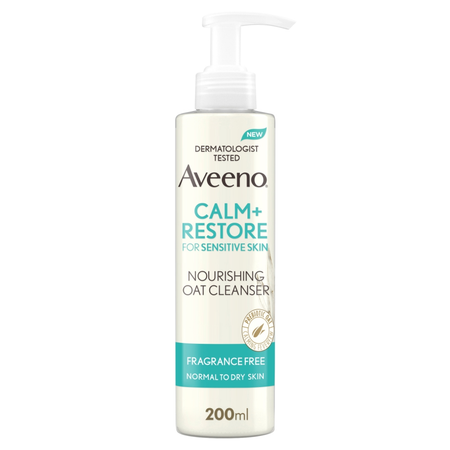 Aveeno Calm & Restore Nourishing Oat Cleanser - 200ml product image - Fusion Pharmacy UK