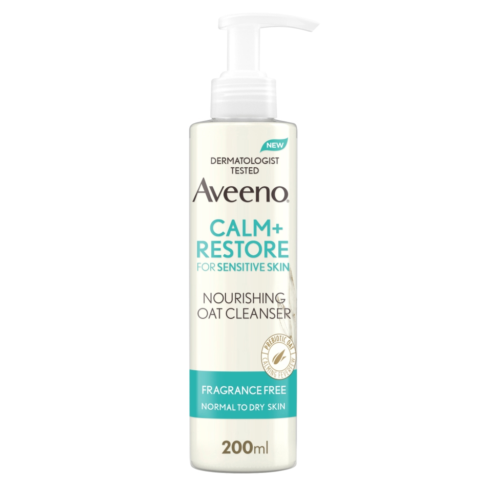 Aveeno Calm & Restore Nourishing Oat Cleanser - 200ml product image - Fusion Pharmacy UK