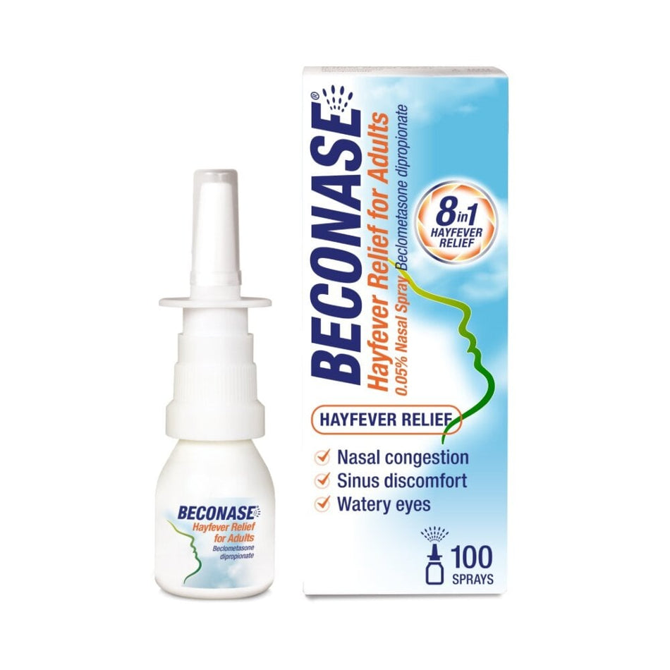 Beconase Hayfever Relief Nasal Spray - 100 Sprays product image - Fusion Pharmacy UK