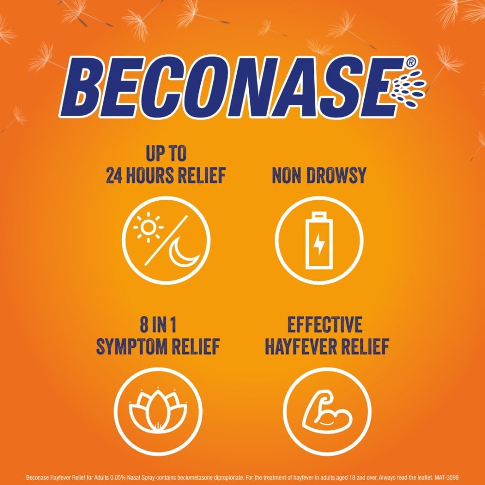 Beconase Hayfever Relief Nasal Spray – 180 Sprays - 2 Packs