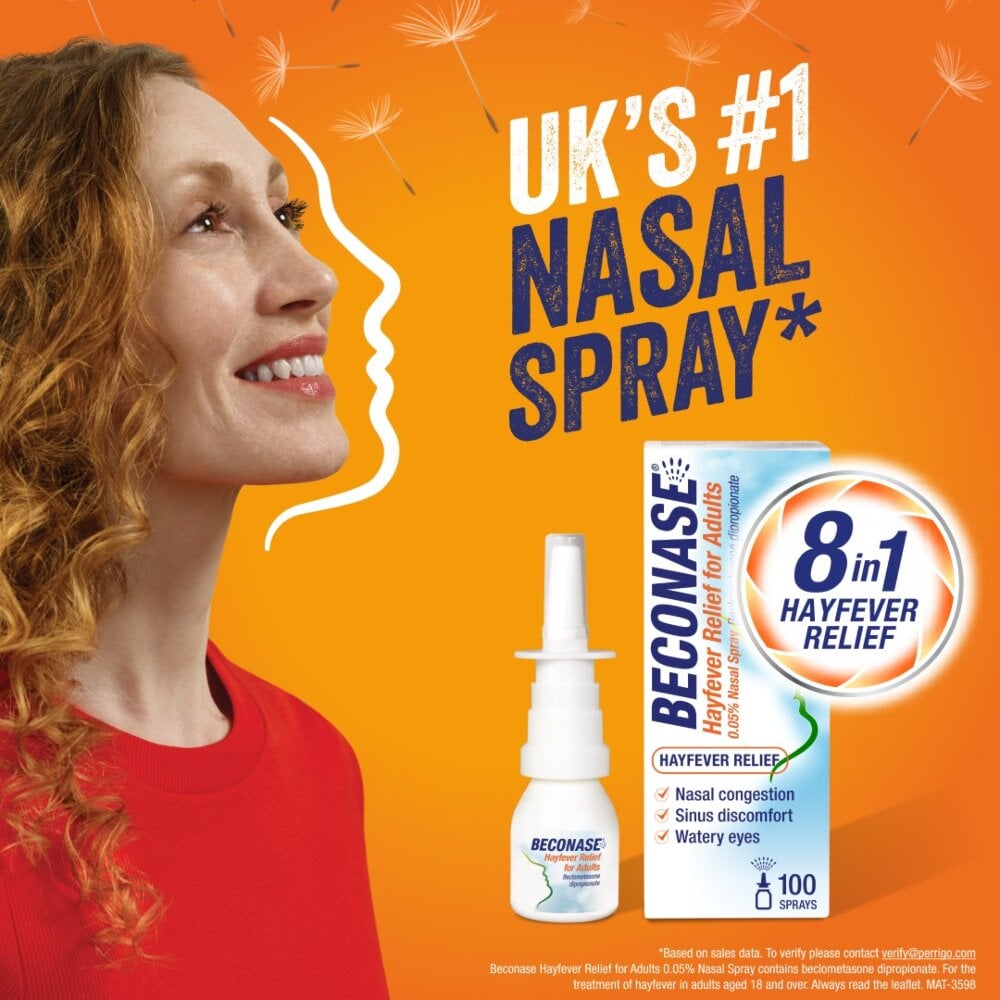 Beconase Hayfever Relief Nasal Spray – 180 Sprays - 3 Packs