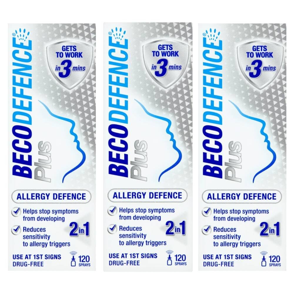 Becodefence Allergy Defence Plus Nasal Spray - 20ml - 3 Packs