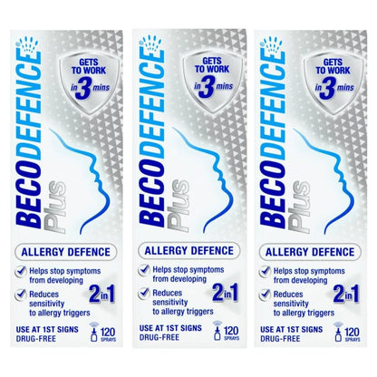 Becodefence Allergy Defence Plus Nasal Spray - 20ml - 3 Packs