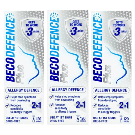 Becodefence Allergy Defence Plus Nasal Spray - 20ml - 3 Packs product image - Fusion Pharmacy UK