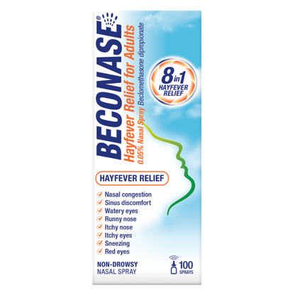Beconase Hayfever Relief Nasal Spray – 100 Sprays - 3 Packs
