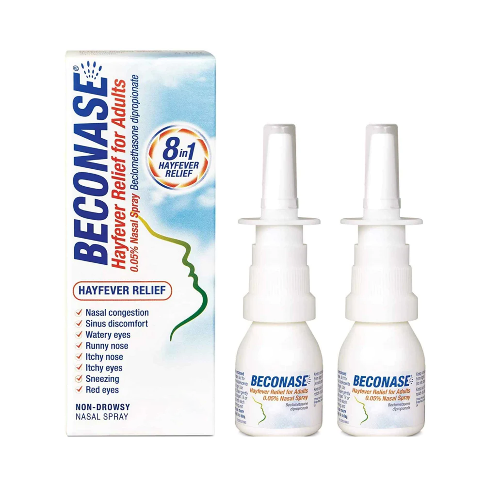 Beconase Hayfever Relief Nasal Spray - 180 Sprays - 2 Packs product image - Fusion Pharmacy UK