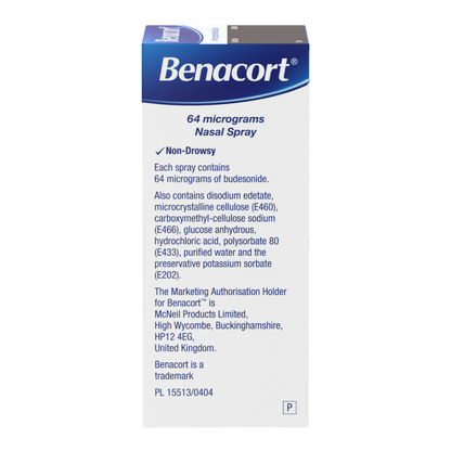 Benacort Allergy Relief Nasal Spray - 120 Sprays