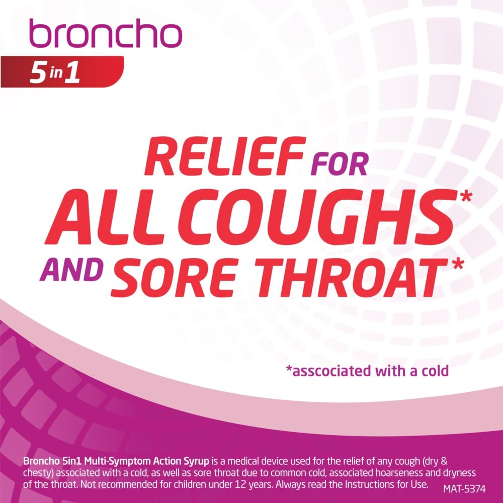 Broncho 5 in 1 Multi Symptom Action Syrup - 200ml